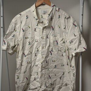 Sonoma Surfing Button Down Short Sleeve Shirt